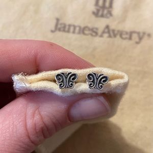 James Avery Butterfly Earrings with Original Backs